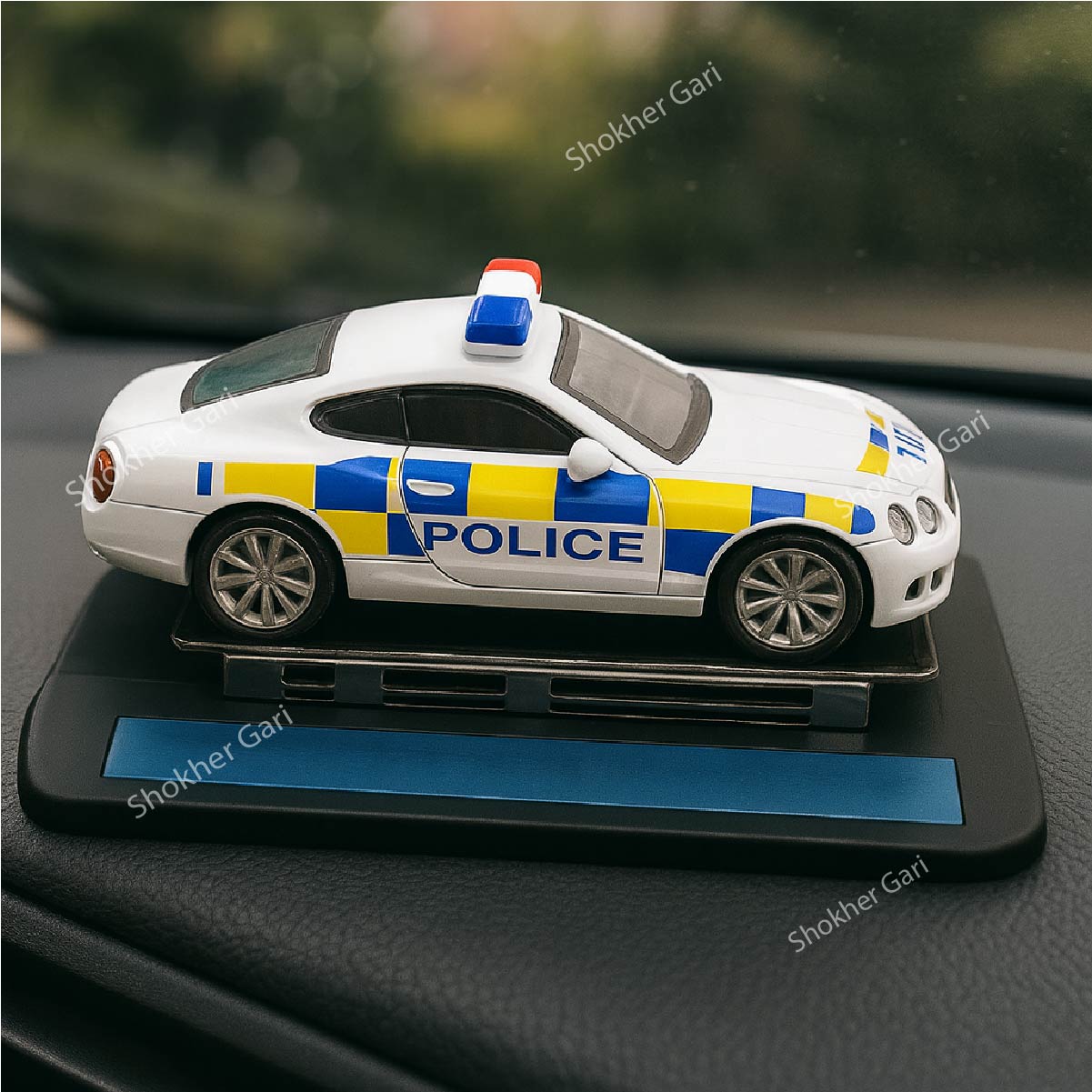 Car Sliding Showpiece with mobile Number image 1