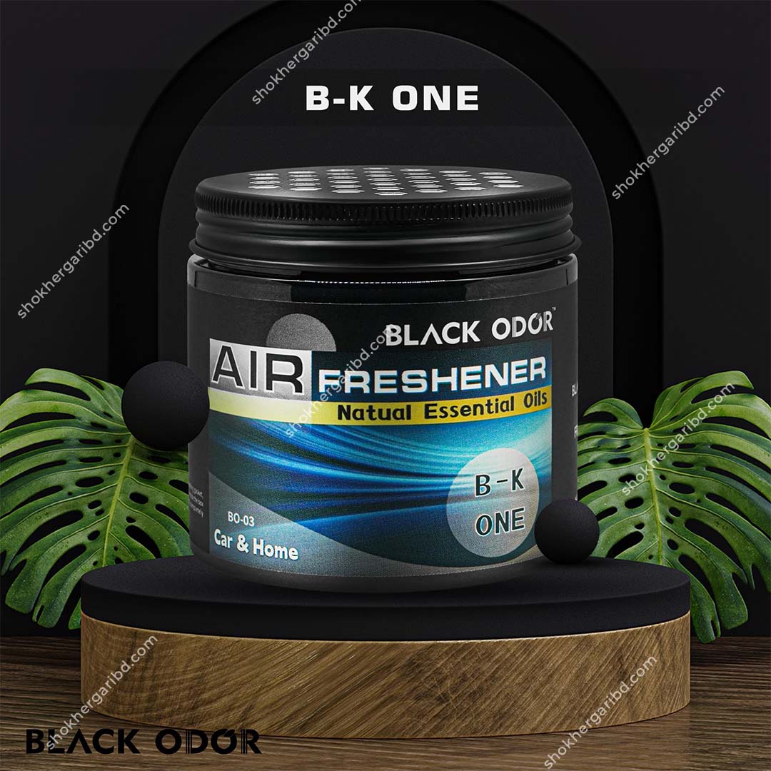 BLACK ODOR (Jelly type) Air Freshener Natural Essential Oils Scented Home, and Office image 3