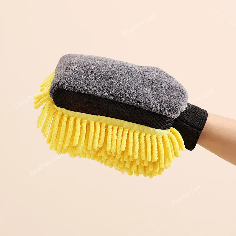 1pcs Car Double-faced Washing Gloves Mitts image 3