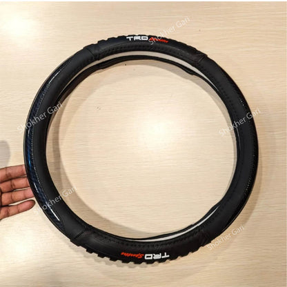 Stylish Artificial Leather TRD Steering Cover 3 Colours image 1