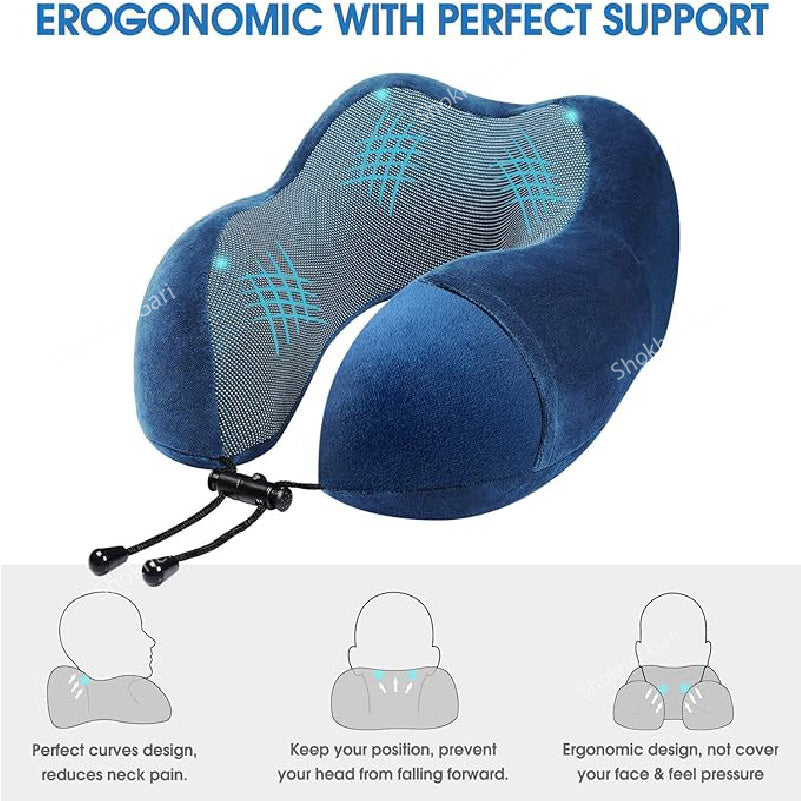 Memory Foam Travel Neck Pillow 1 Piece image 4