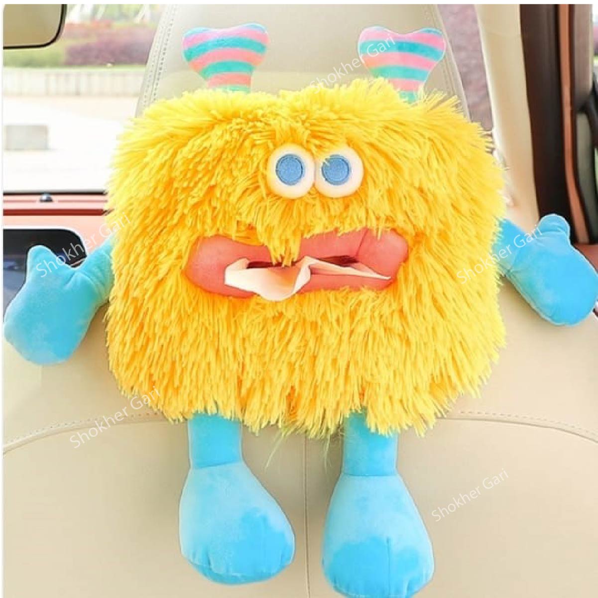 Doll &amp; Cartoon Style Car Hanging Tissue Holder 1Pcs image 5