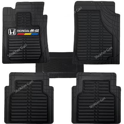 4D Luxury PVC Soft Floor mat 5pcs set - Honda image