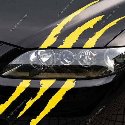 2pcs Claw Marks Sticker For Car Headlight image 6