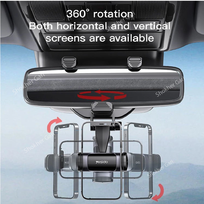Yesido C193 Rear View Mirror Phone Holder image 5