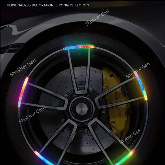 Colorful Car Wheel Reflective Sticker 20Pieces set image 0