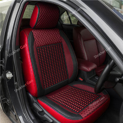 Wooden Seat Cushion Fabric 1piece - Maroon image