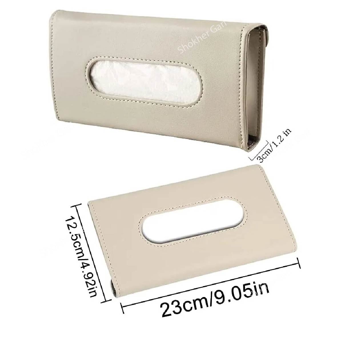 Sun visor tissue box- 2 Colours Sunshade tissue container for driving safety - Handy Car tissue dispenser image 4