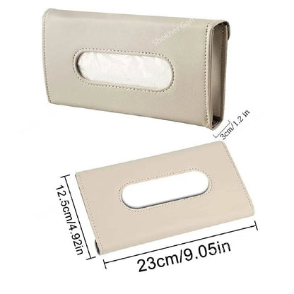Sun visor tissue box- 2 Colours Sunshade tissue container for driving safety - Handy Car tissue dispenser image 4
