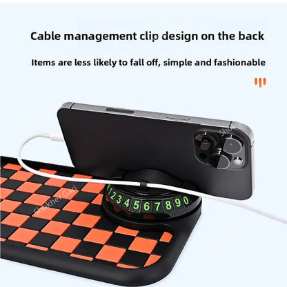 5 Number Design Car Dashboard Anti-Slip Mobile Mat image 2