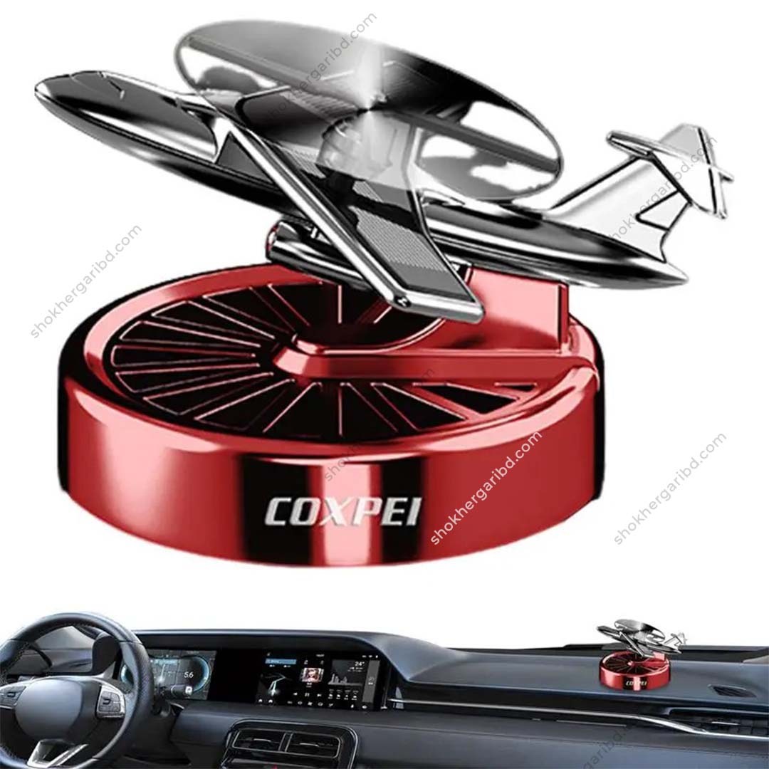 Car Coxpei Air Craft Solar Air Freshener - Red image