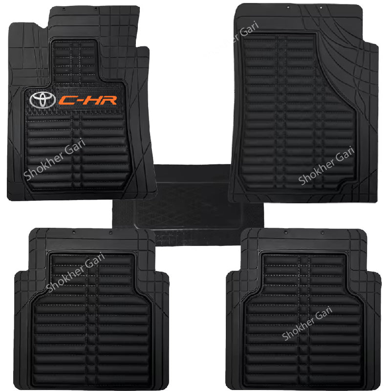 4D Luxury PVC Soft Floor mat 5pcs set - CHR image
