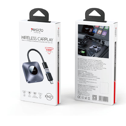 Yesido KM23 Wireless Intelligent Connection Dual-band WIFI Free Adapter Inside Wireless Carplay image 2