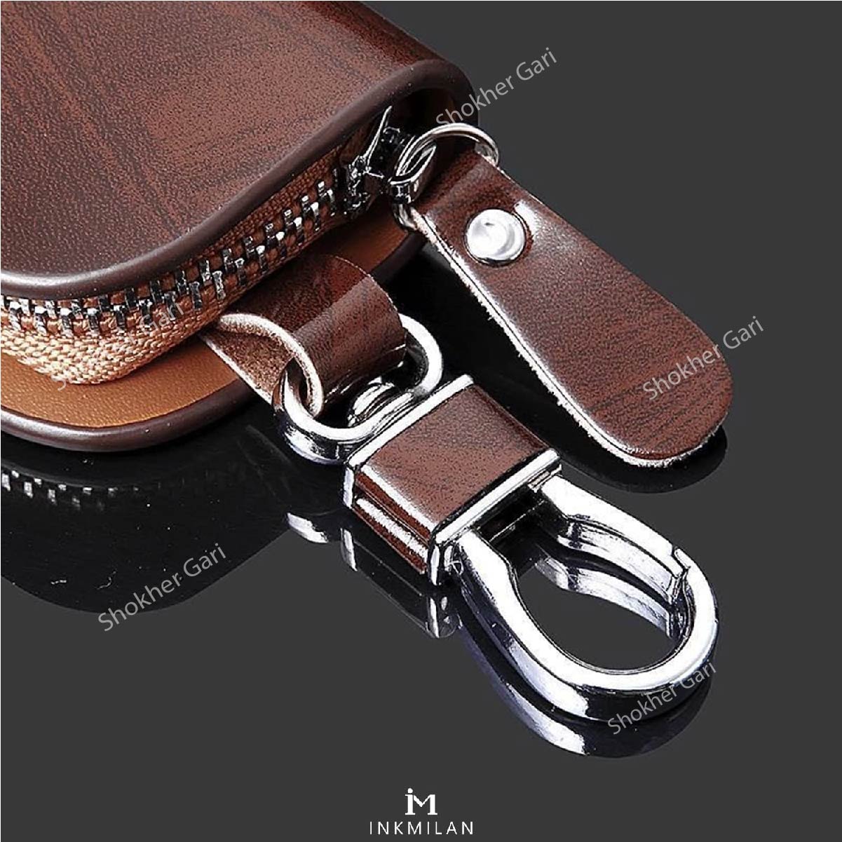 Pu Leather Remote and keychain for Luxurious Car image 11