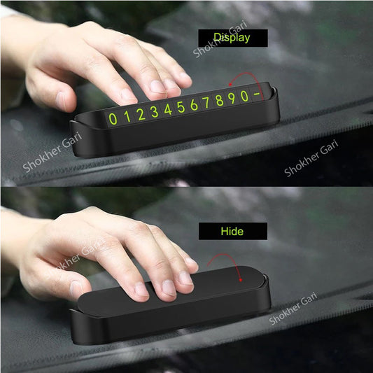 Car Temporary Parking Phone Number Plate image 0