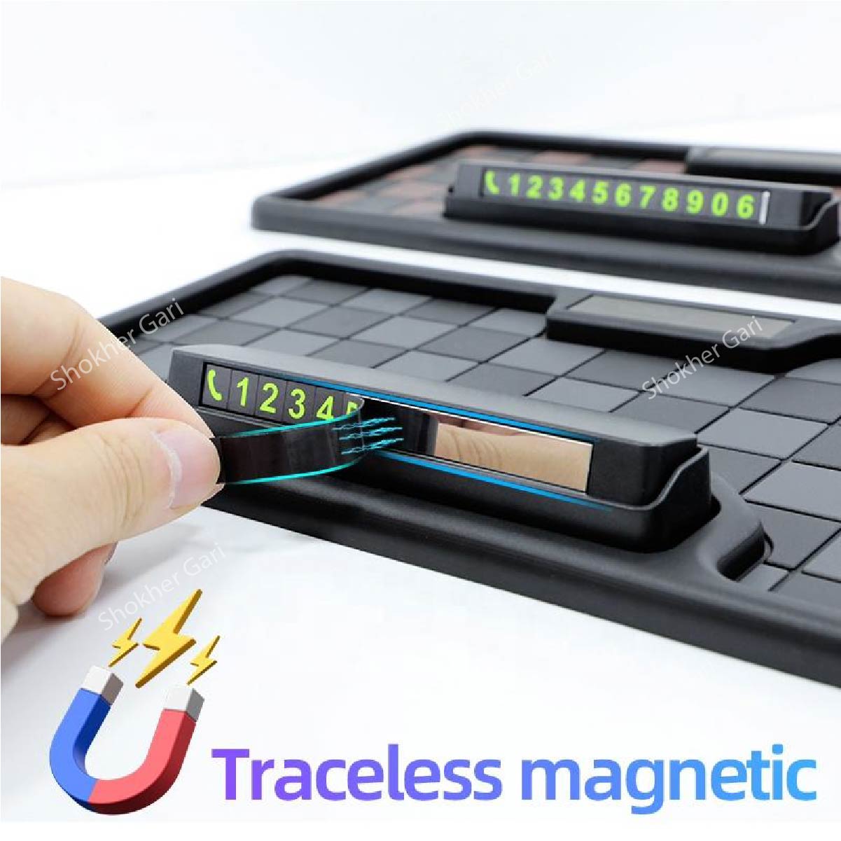 1pcs Non Slip Slide Phone Number Silicone Mat image 2