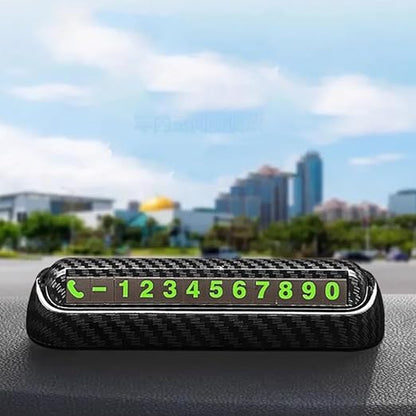 Car Carbon Parking Number Plate image 0