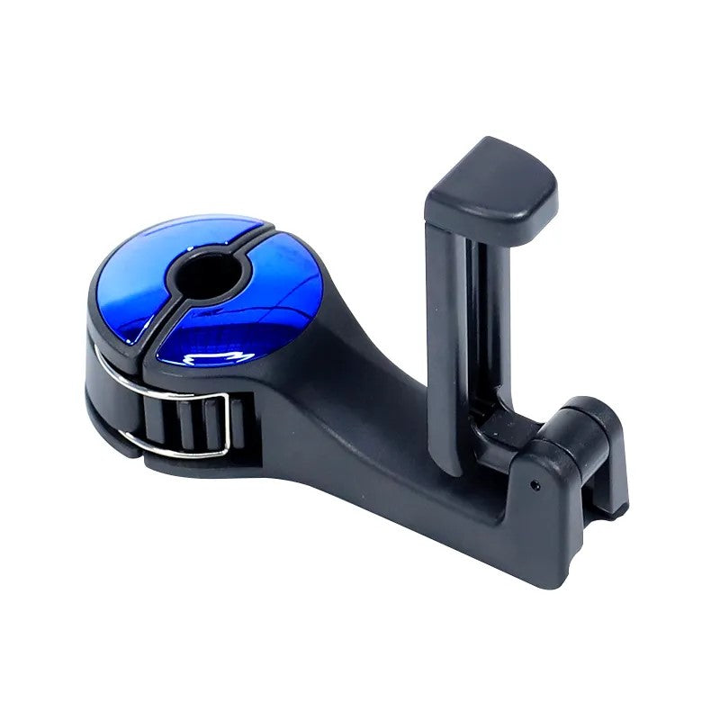 Car Headrest hook Mobile holder- 1Pcs - Blue image