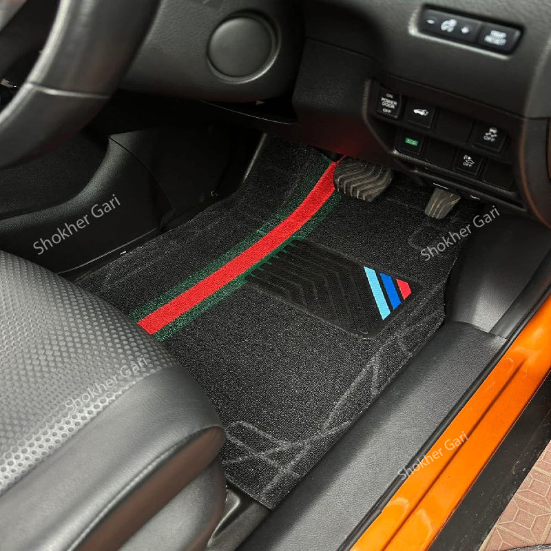 Multi color Premium Quality Floor mat 5pcs set image 1