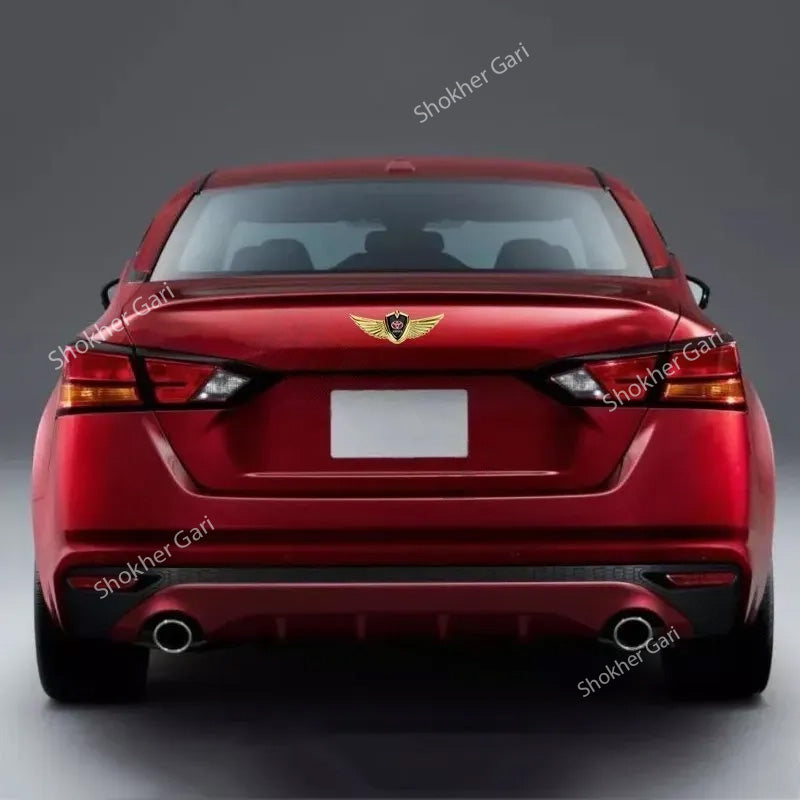 1pcs Car Body 3D Metal Logo Wings Sticker image 0