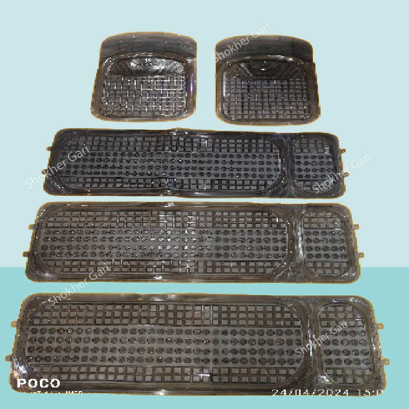 5 Pieces Heavy Duty PVC Rubber Car Floor Mat image 0