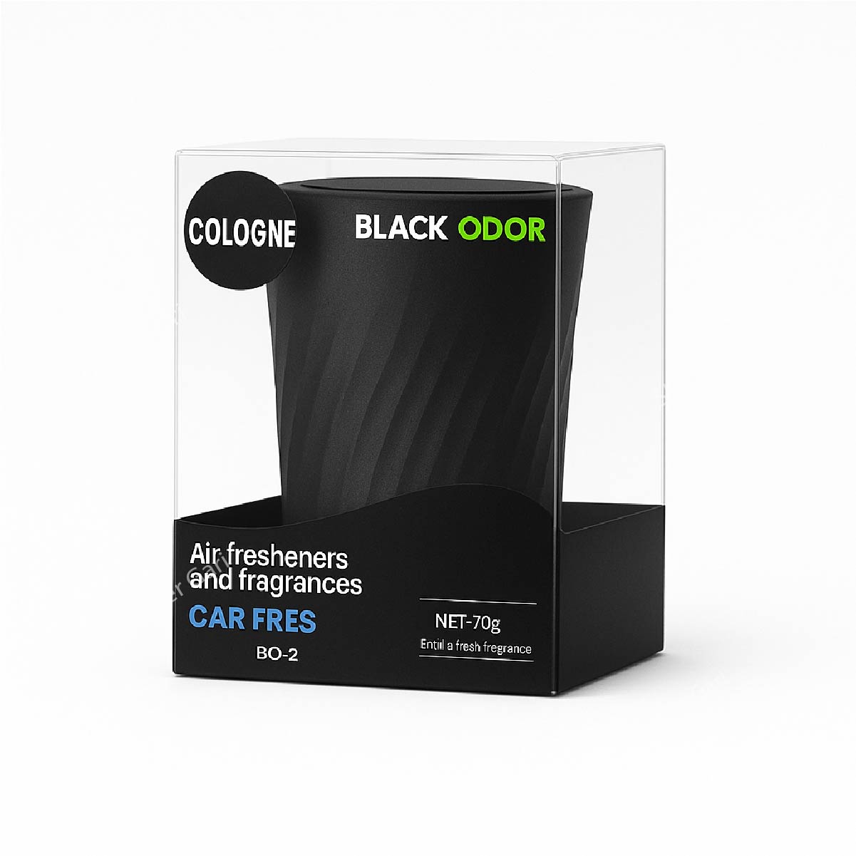 Black Oud Coffee Cup Style Air Freshener Perfume Gel image 1