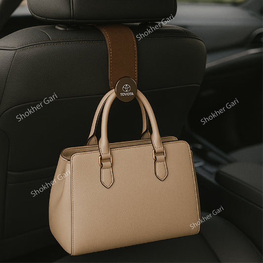 1Pcs Suede Hook Car Seat Headrest image 0