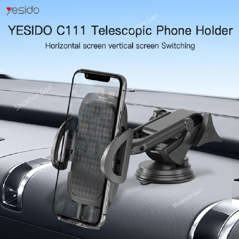 Yesido C111 Car Adjustable Mobile Dash Windshield Clip image 0
