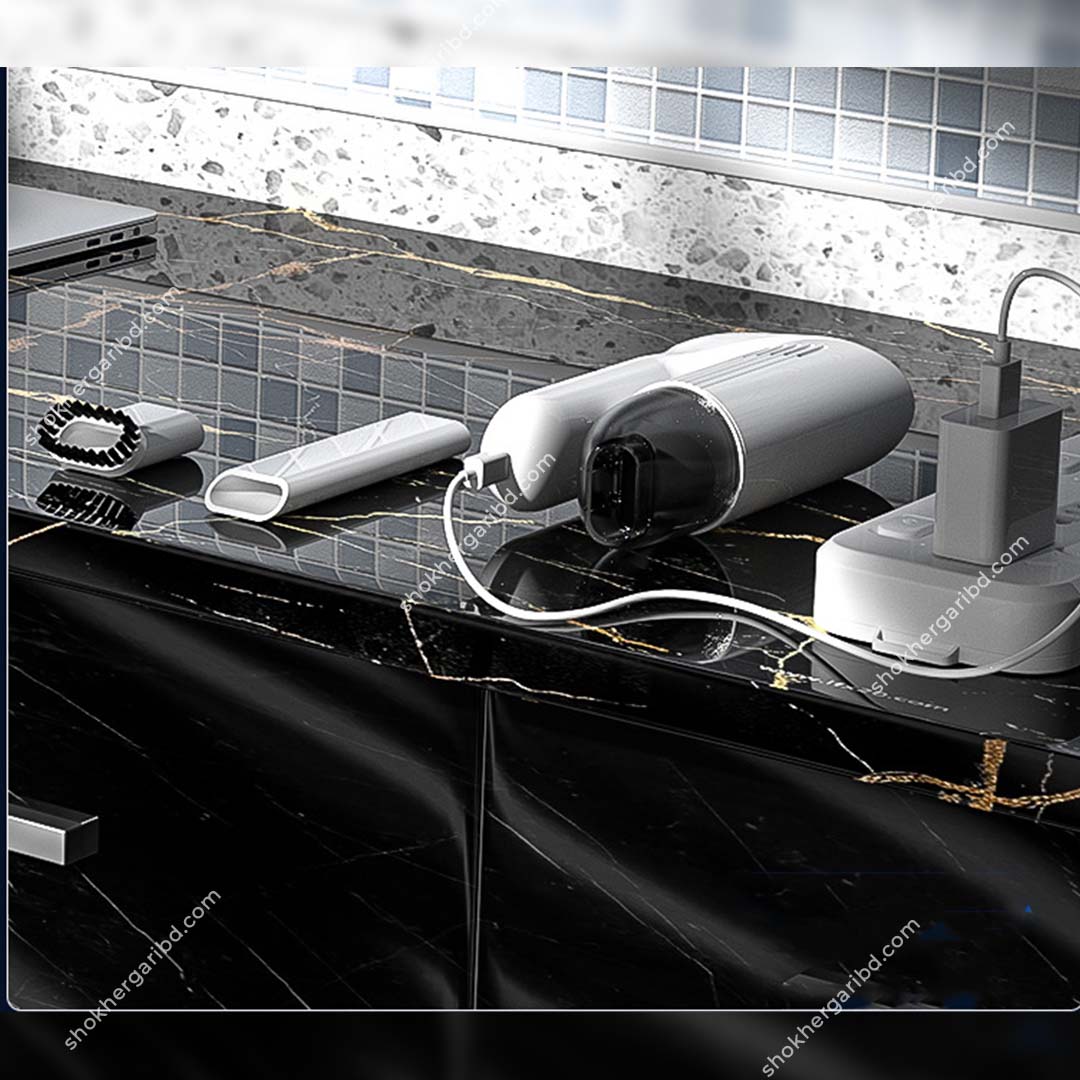 Hoco ZP6 Foldable portable car vacuum cleaner  55W power, 4000mAh battery, with lighting function image 5