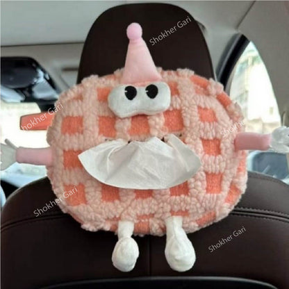 Doll &amp; Cartoon Style Car Hanging Tissue Holder 1Pcs - 4 image