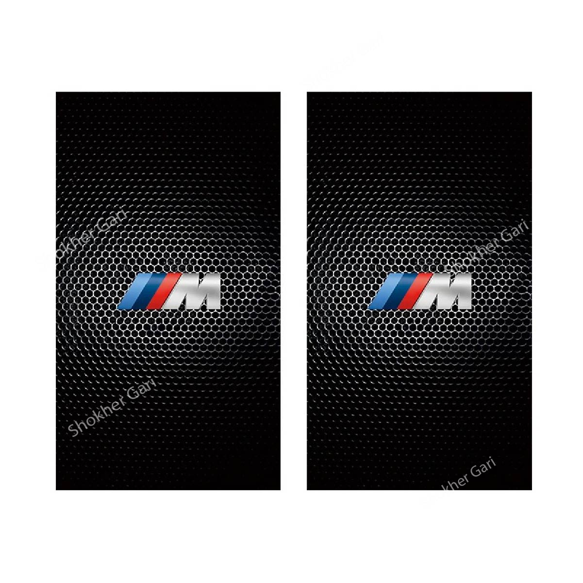 2 Pcs set Car Door Center Pillar Sticker - BMW Two image