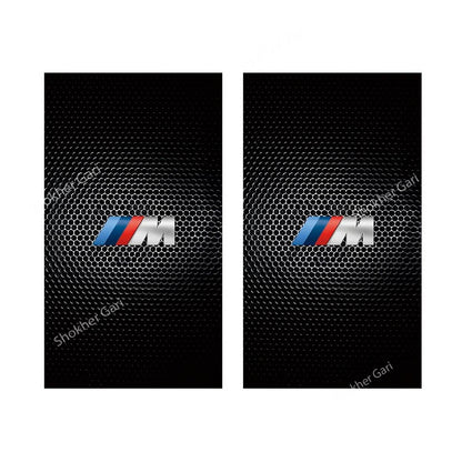 2 Pcs set Car Door Center Pillar Sticker - BMW Two image