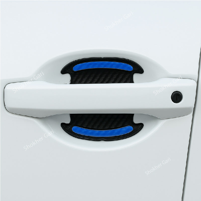 Reflective Door Handle Guard Sticker for Car Door 4 Pieces Set image 2