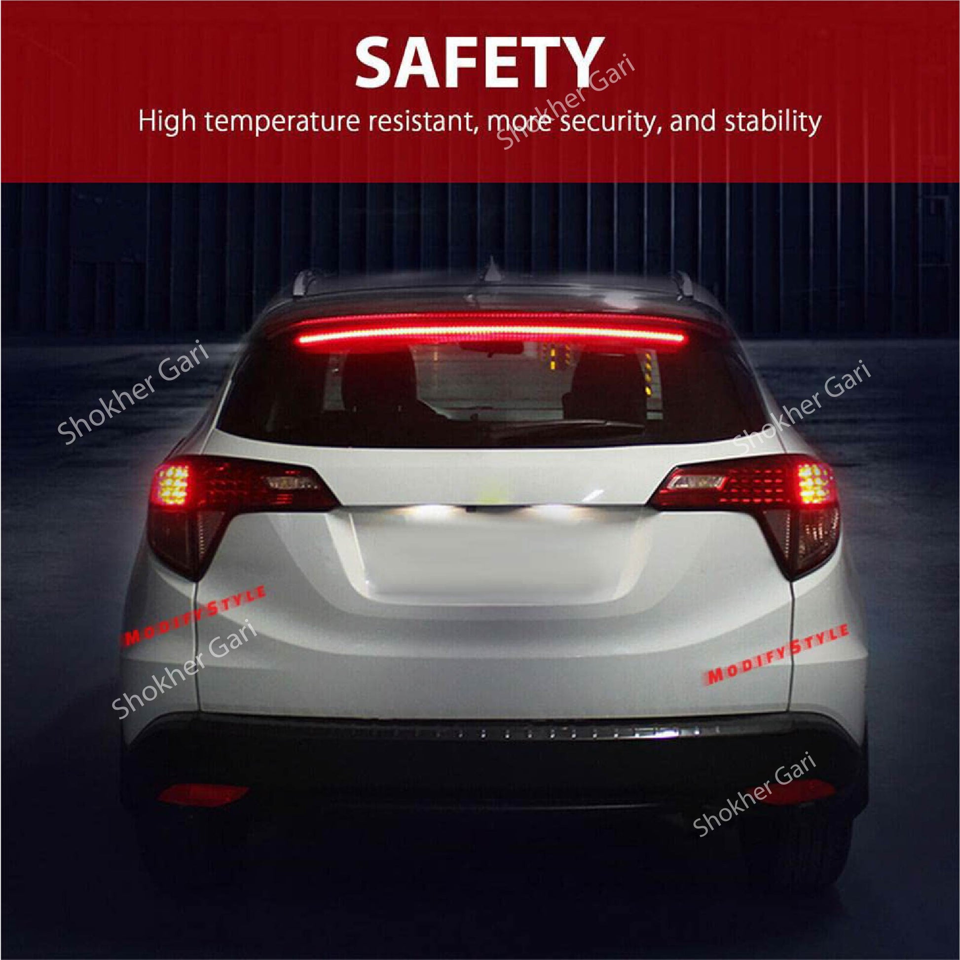 Rear Windshield Third Brake LED Tail Light image 4