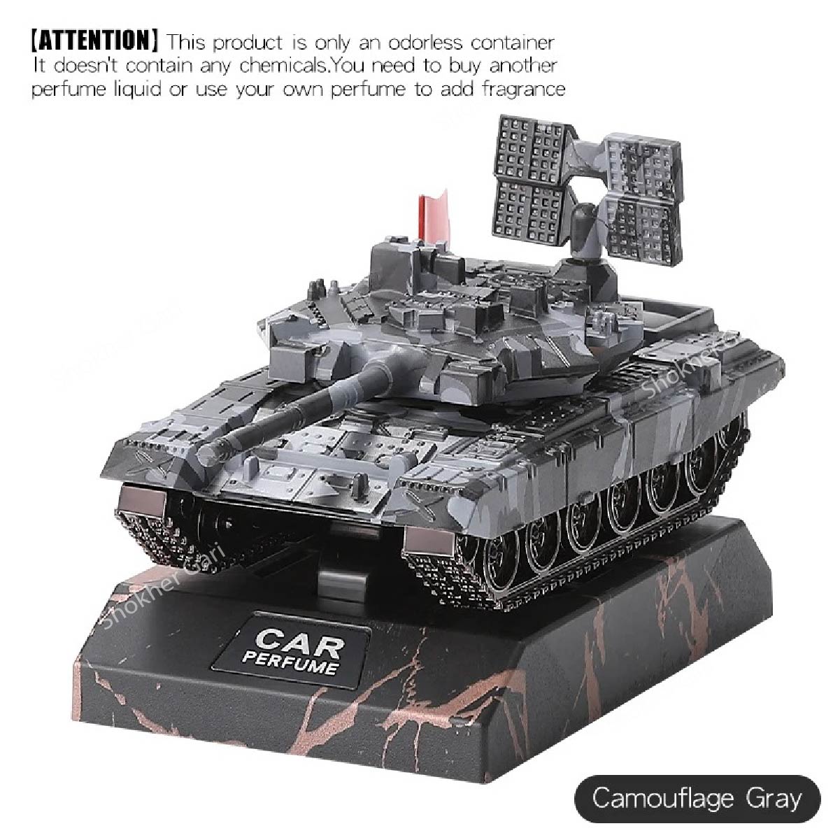 Drift tank model rotate radar car dashboard image 3