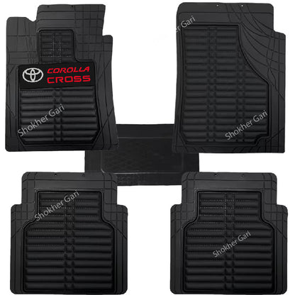 4D Luxury PVC Soft Floor mat 5pcs set - Corolla Cross image