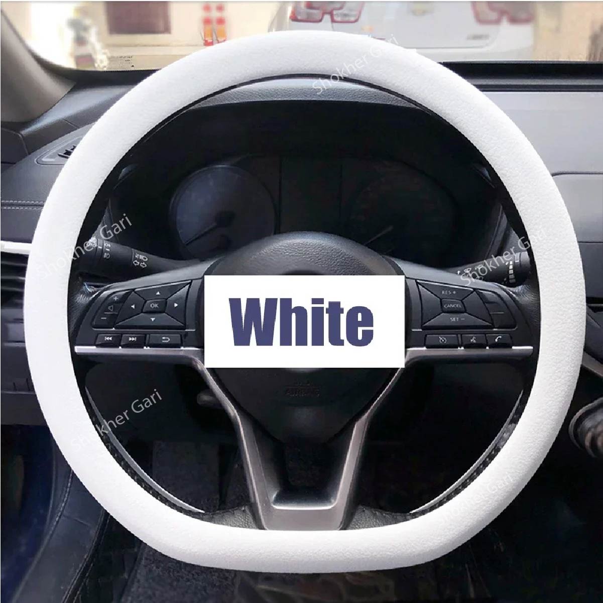Extra Slim Universal Car Silicone Steering Wheel Cover image 1