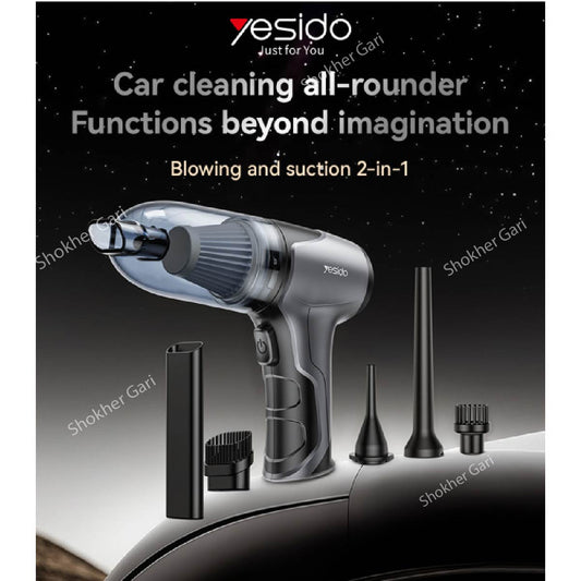 VC08 4000mAh Blowing And Suction 2-in-1 Car Vacuum Cleaner image 0