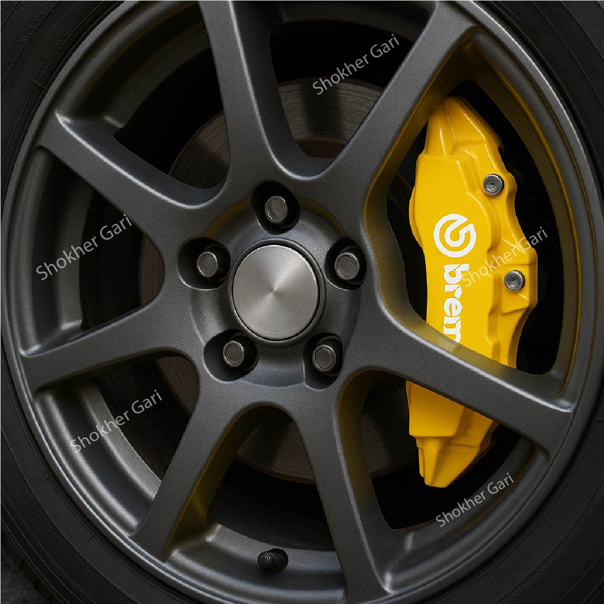 Car disc brake Caliper Cover-2pcs set - sleek and durable bremboo Brake caliper image 5