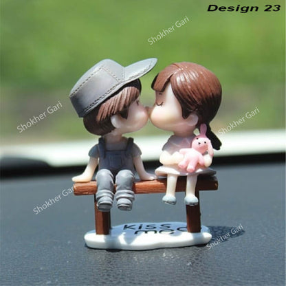 Car Dashboard Showpiece Cute Cartoon Couple Action Doll Balloon - 23 image