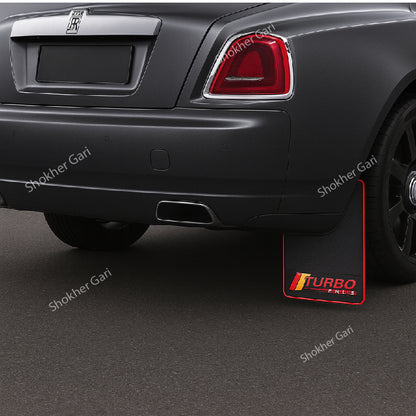 Universal Rubber Fit Soft Mudguard New Version 4 Pices – 1 Set - Turbo image