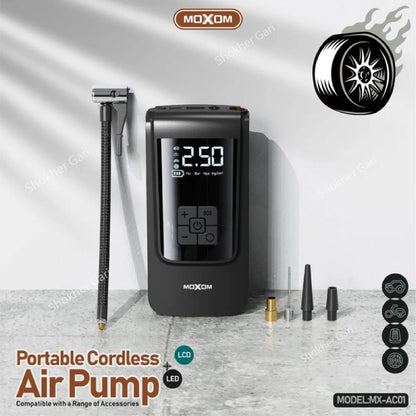Portable Air Compressor for Car Tires - Car Air Pump MX-AC01 Tire inflator With Power Bank image 2