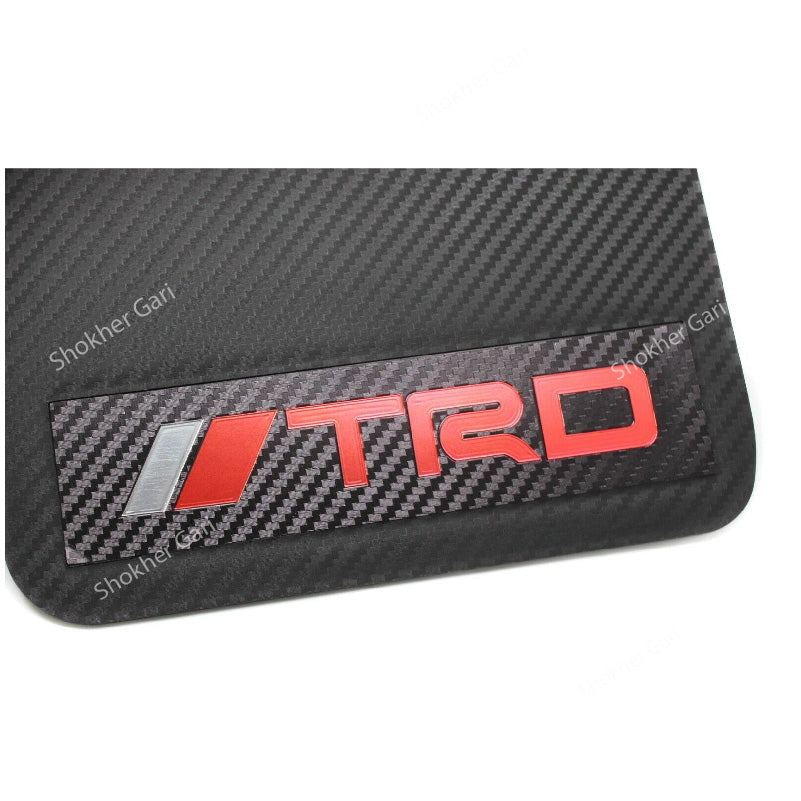 Car TRD Carbon Fiber MudGuard 4pcs Set image 5