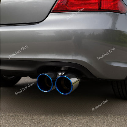 Exhaust Muffler Cap Stainless Steel 2 hole-2 (B1991Band) image 0