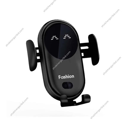 Smart Sensor Car Wireless Charger - Black image