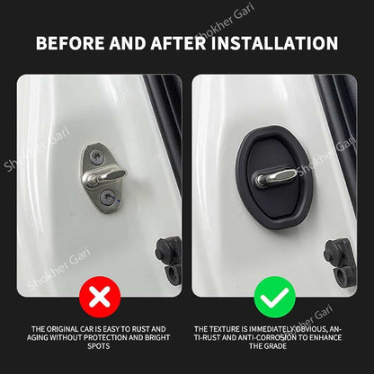 M/Y 4 pcs set Car Door Lock Protector Cover for Sound image 3