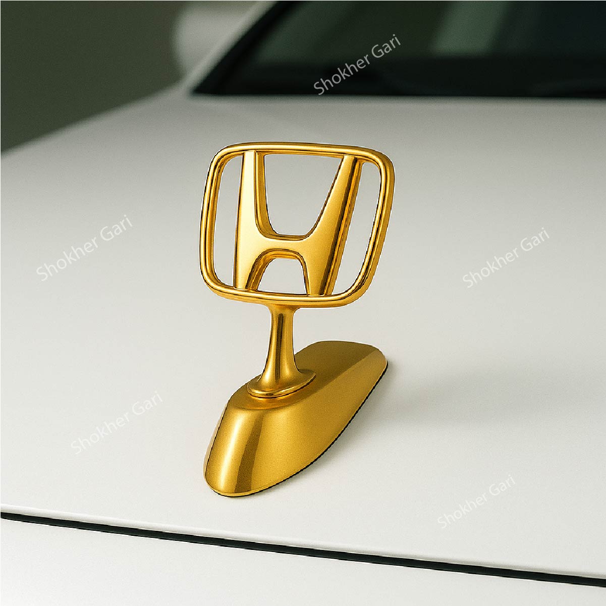 Car Golden Metal Front Hood Bonnet Logo image 0