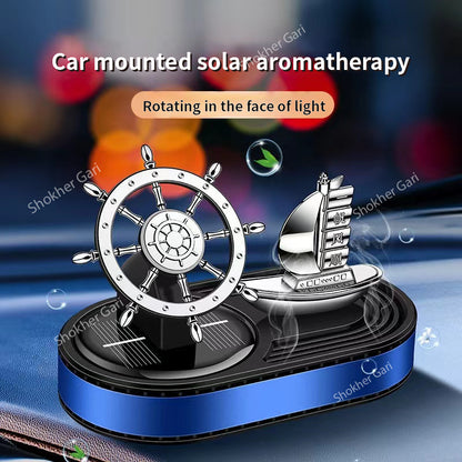 Rotating Rudder Hand Boat Car Solar Perfume image 4