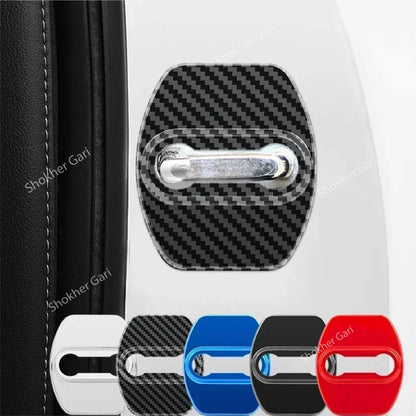 Metal 4Pcs Car Door Lock Protect Cover image 0