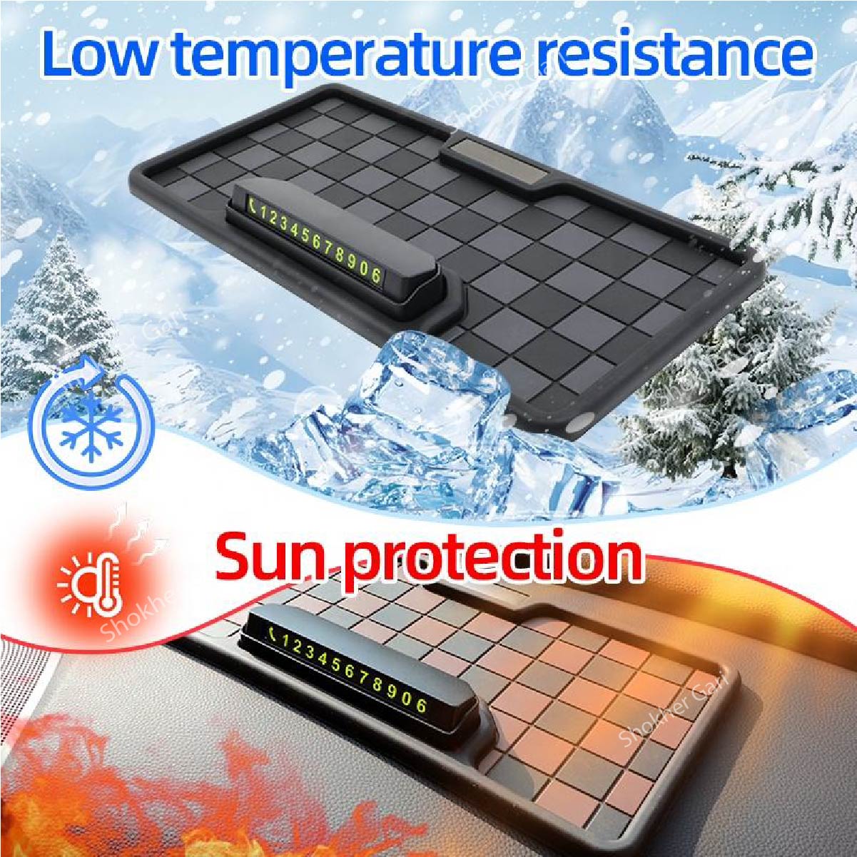 1pcs Non Slip Slide Phone Number Silicone Mat image 5